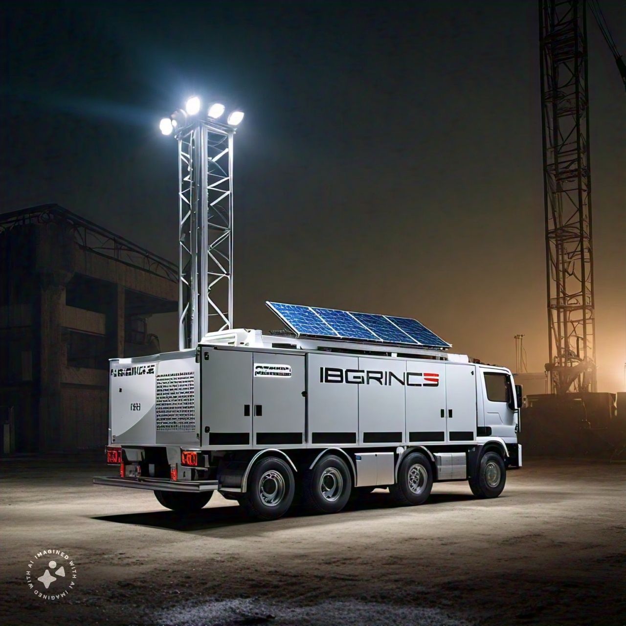 Solar based industrial light tower